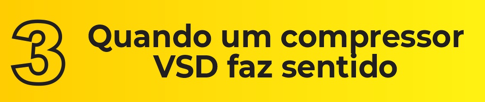 Quando um compressor VSD faz sentido